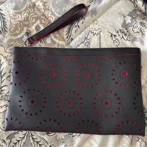 Carlos Santana Black and Red Designer Women's Bag